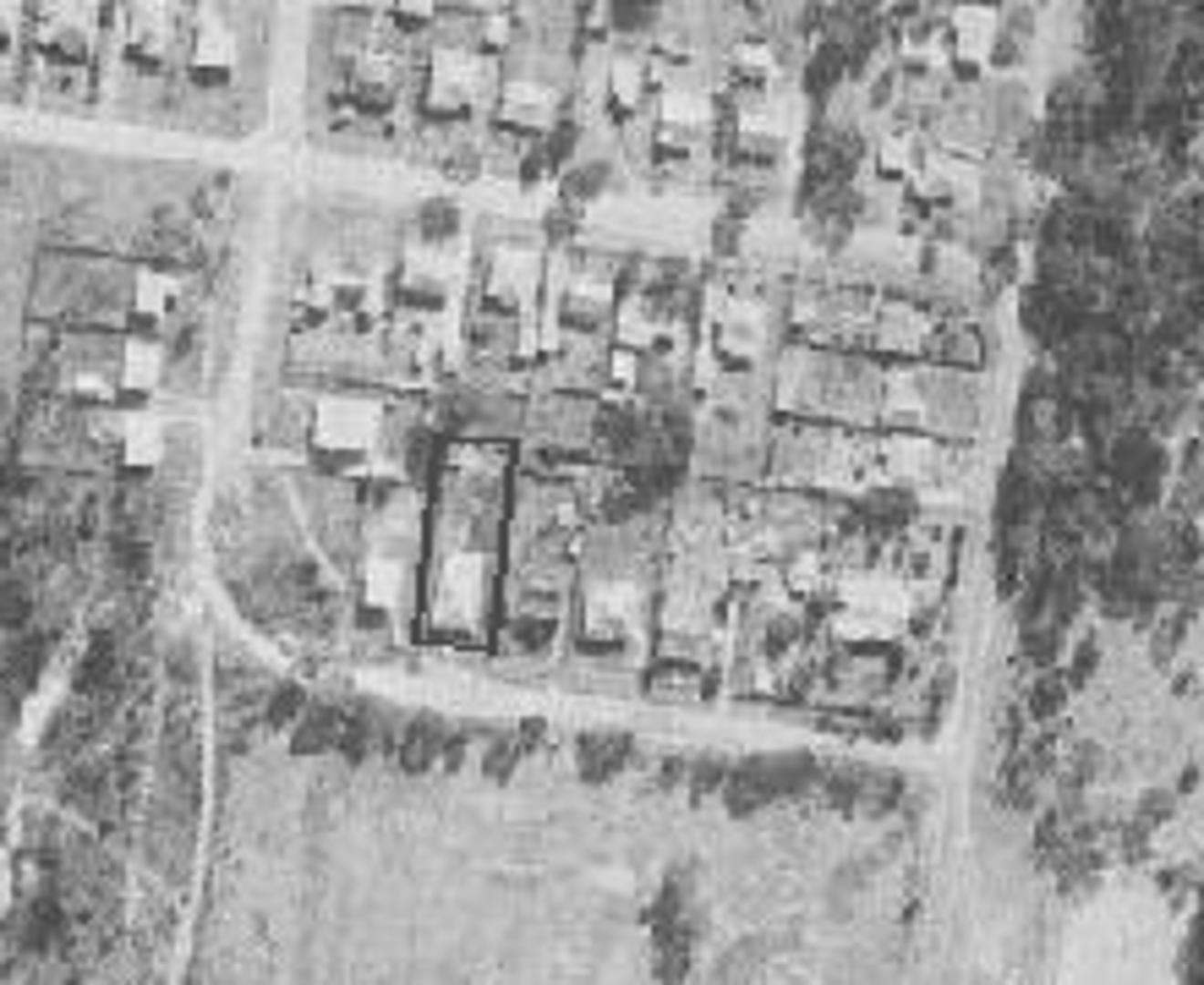 1963 aerial with approximate lot location