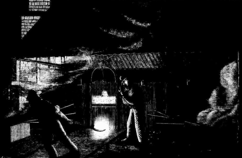 Workers at the puddling furnace, 1869