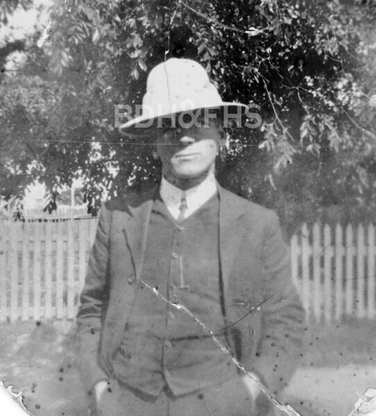 Claude Newton Lee in a hat, around 1930