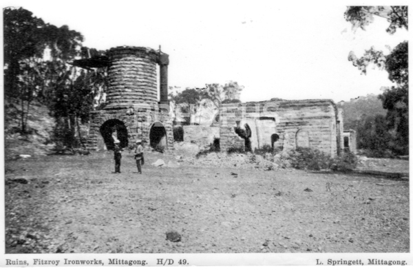 Ruins of the Fitzroy Iron Works blast furnace