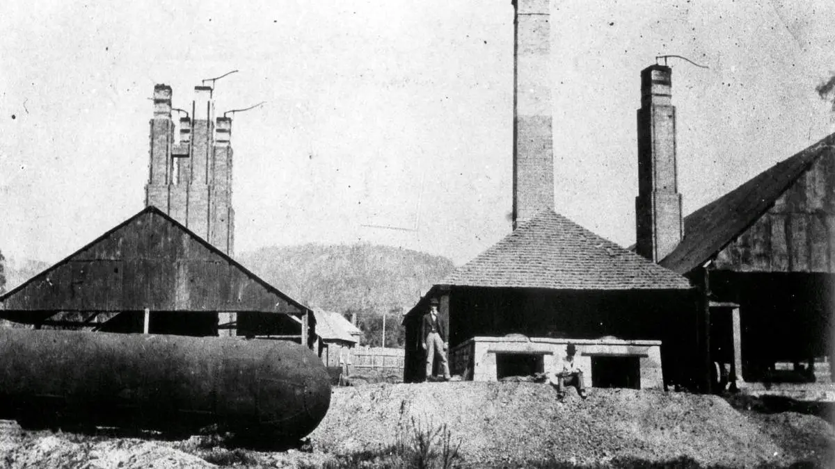 Historic photograph of the Fitzroy Iron Works