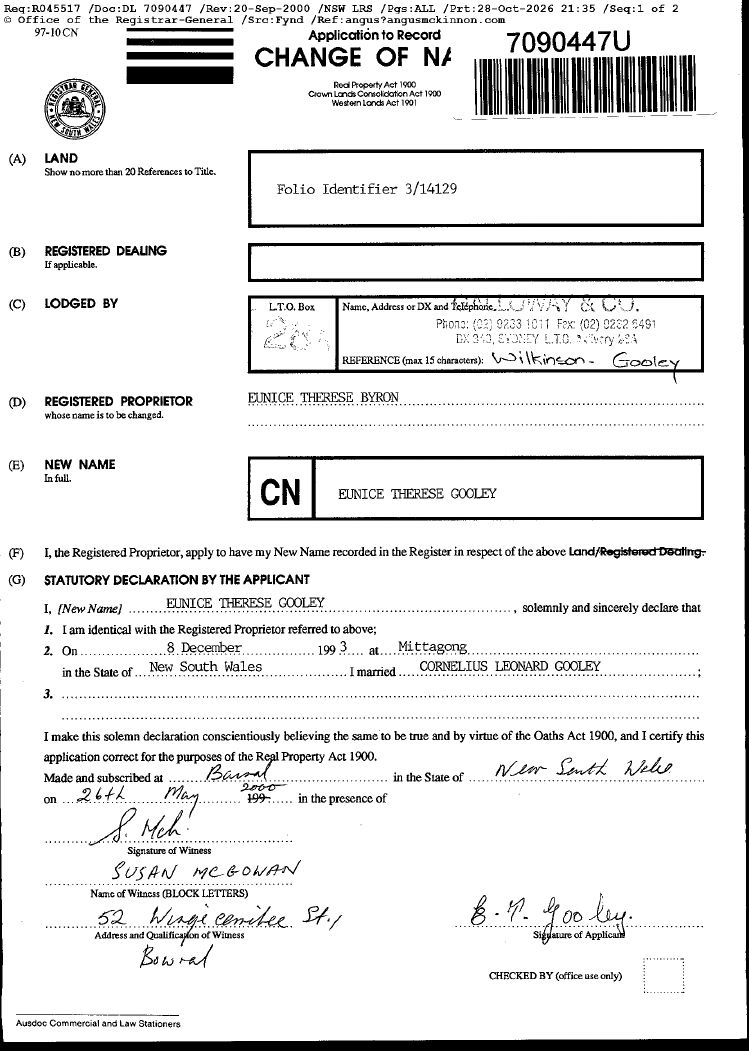 7090447 and marriage certificate