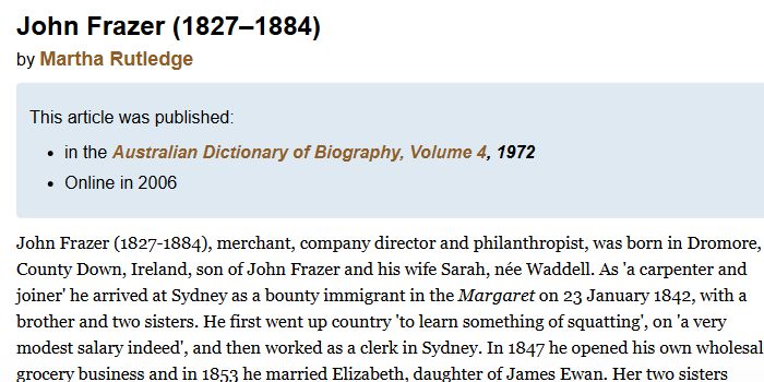 Australian Dictionary of Biography