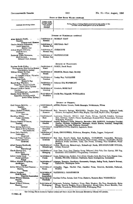 1926 Gazette, page 1365
