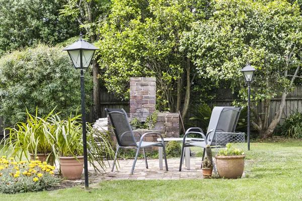 Garden seating area