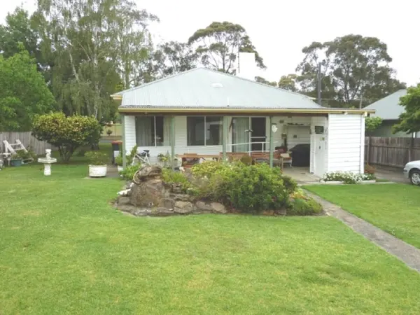 Rear of the house and garden