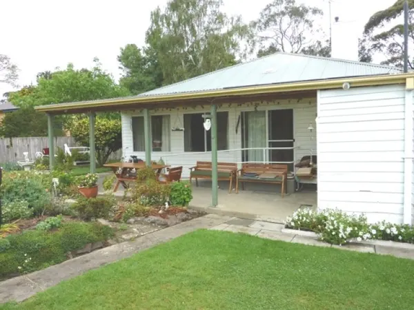 Rear veranda and garden